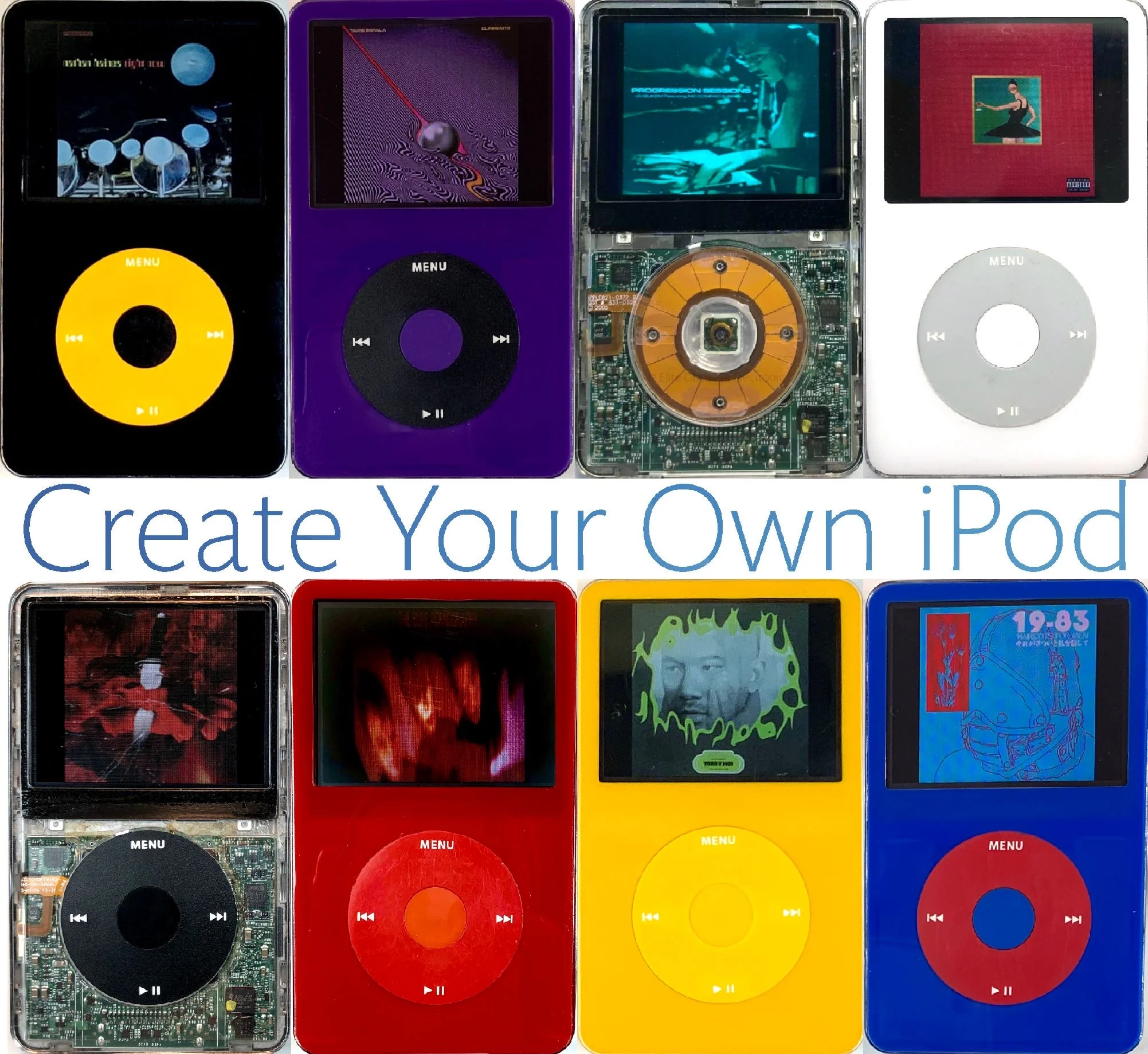 New Create Your Own iPod Video 5th & 5.5 Enhanced Tarkan iFlash SD Card 650mah 2000mah 3000mah A1136 - Image 7